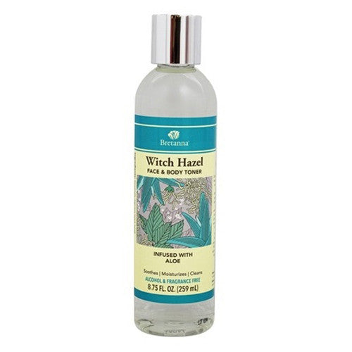 Bretanna Witch Hazel Face and Body Toner Infused with Aloe, 8.75 Oz